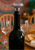 Amethyst Crystal Cluster Wine Stopper